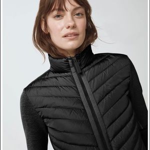 NWT CANADA GOOSE HYBRIDGE KNIT JACKET BLACK WOMENS MEDIUM